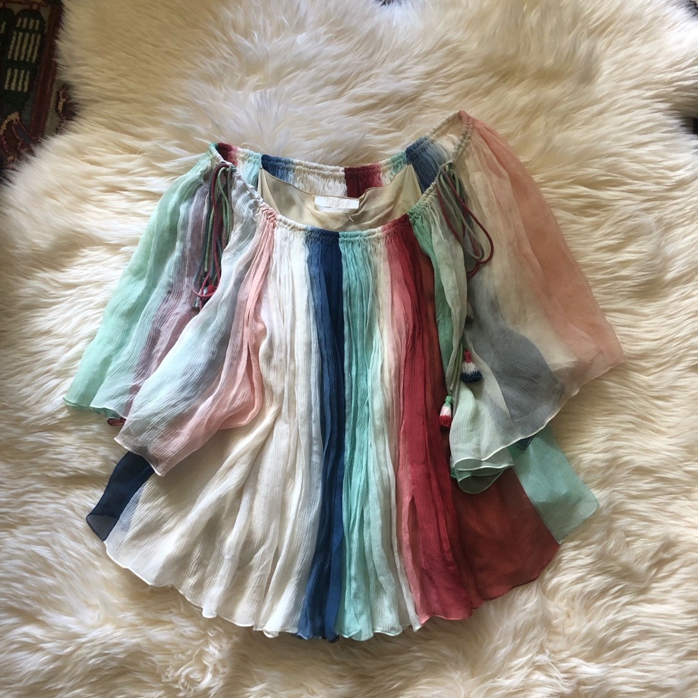 Chloe 2016 Runway chiffon silk ombré top 40 - Picture 4 of 9